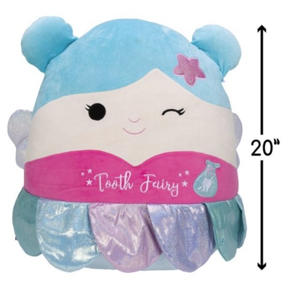 NWT Squishmallows Official Kellytoy Plush 20 in Twyla Toothfairy Plush - Picture 1 of 5